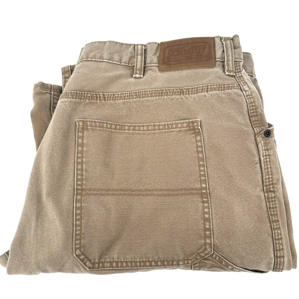 CE Schmidt Carpenter Pants Mens 40x32 (40x31 ACTUAL) Utility Tough Canvas Tan
