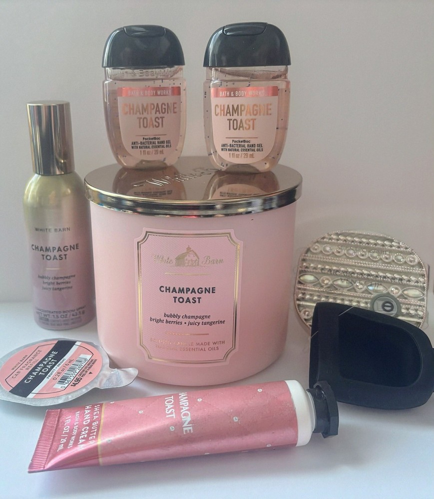 8 Pc Bath & Body Works CHAMPAGNE TOAST Set.