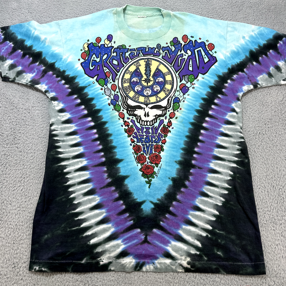 Vintage 1991 Grateful Dead NYE Midnight Hour Single Stitch Concert Tee-image