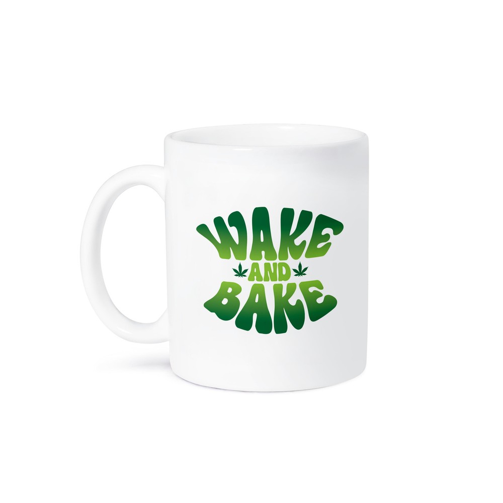 Wake and Bake Coffee Mug by 3dRose - Fun Morning Design