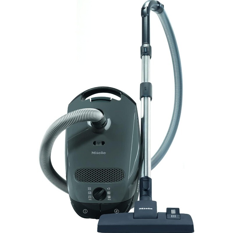 Miele Classic C1 Pure Suction Bagged Canister Vacuum, Graphite Grey - Portable