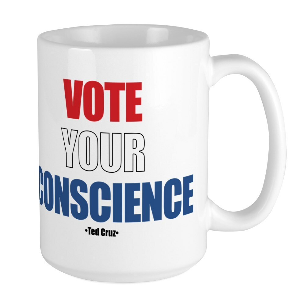 CafePress Vote Your Conscience Mugs Large Mug (1840960156)