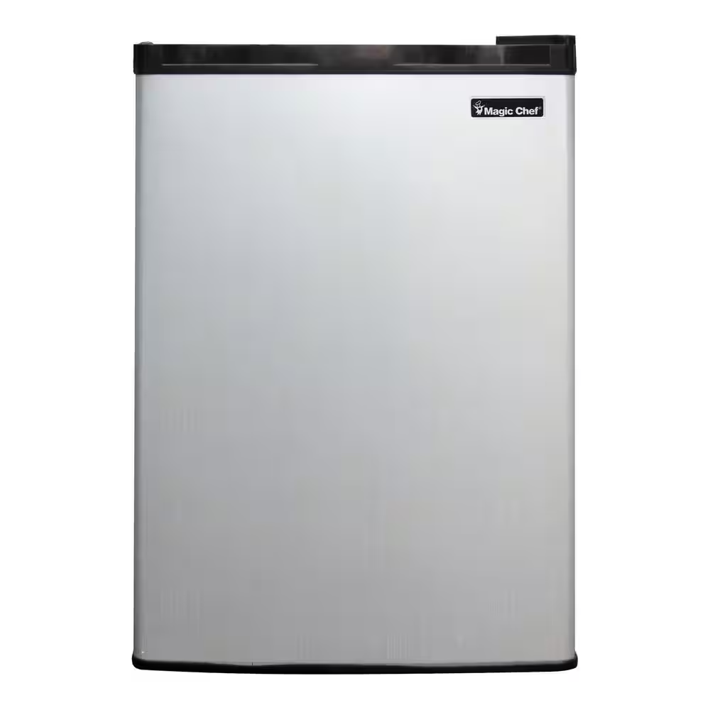 2.6Cu-ft Reversible Door Compact Storage,Home Mini Fridge In Stainless Look