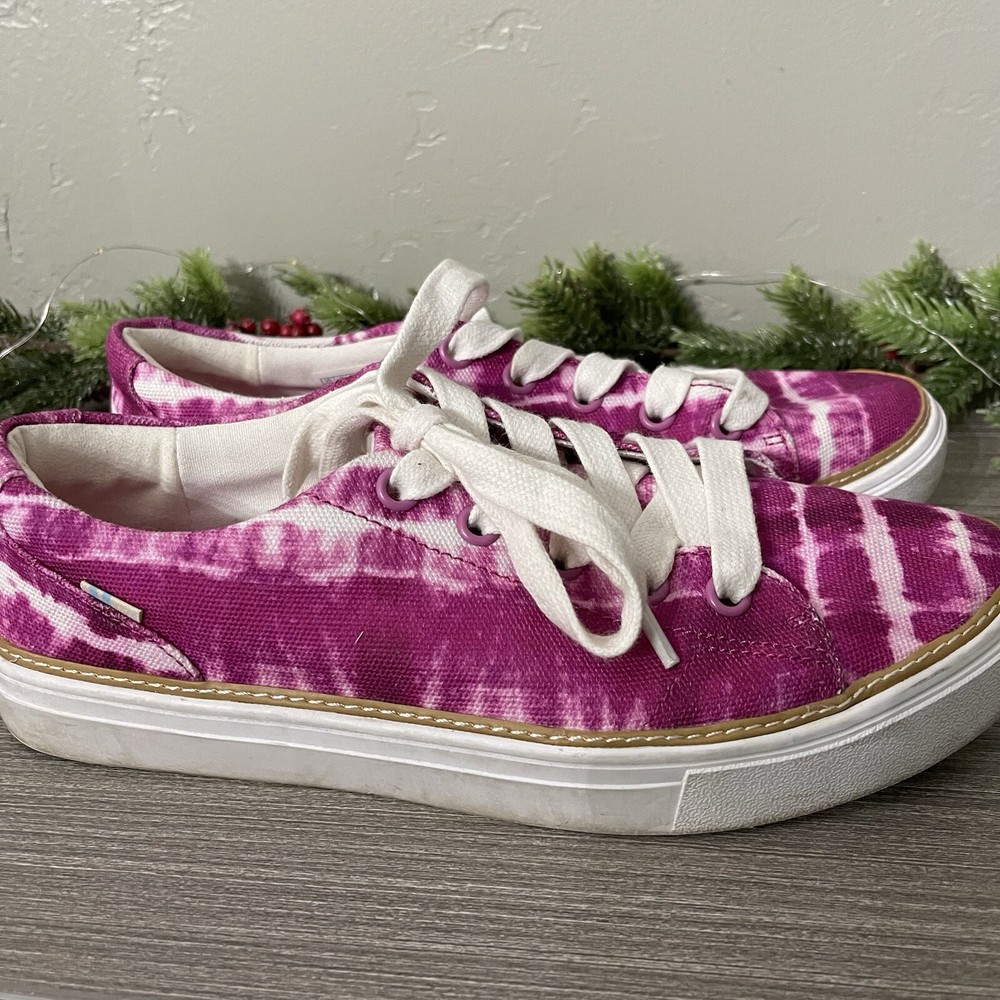 TOMS Alex Batnik Canvas Womens Sneakers 9 Tie Dye