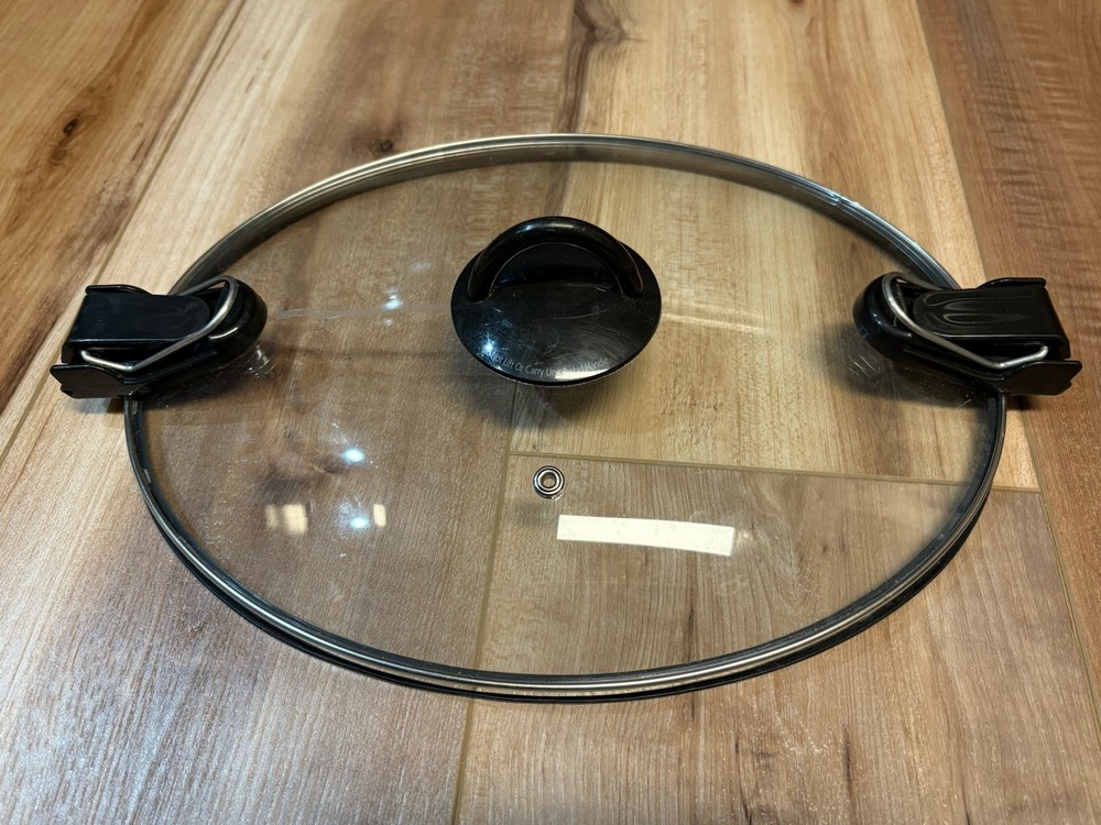 Crock Pot 6 QT Slow Cooker Glass Latching Lid Replacement 12.25x9.75 Inches