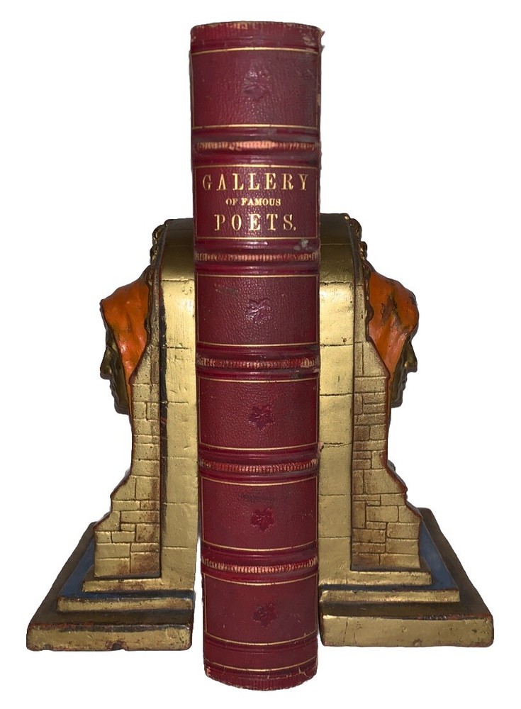 1859 Gallery of Famous English & American Poets by Coppée - Stunning Binding  
