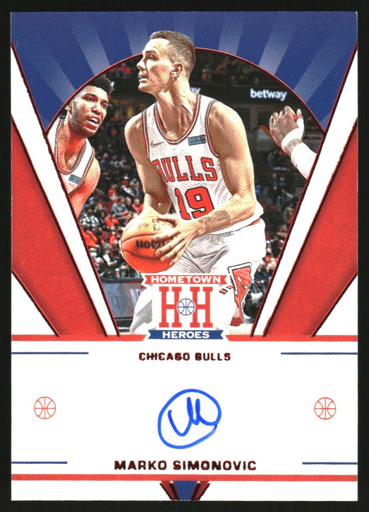2021-22 Chronicles Hometown Heroes Rookie Autographs Red #35 Marko Simonovic