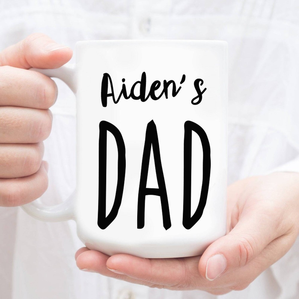 Mugs For Him Kids Name Mug For Dad New Dad Gifts Dad To Be Mug Personalized Dad