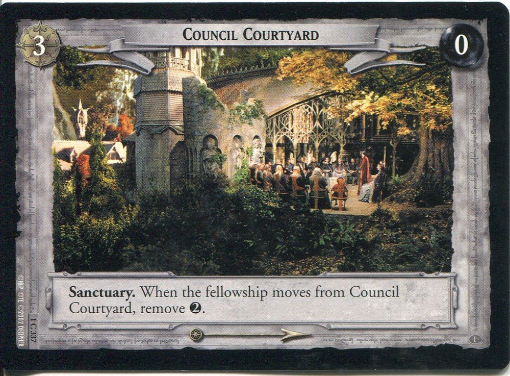 Lord Of The Rings CCG FotR Card 1.C337 Council Courtyard