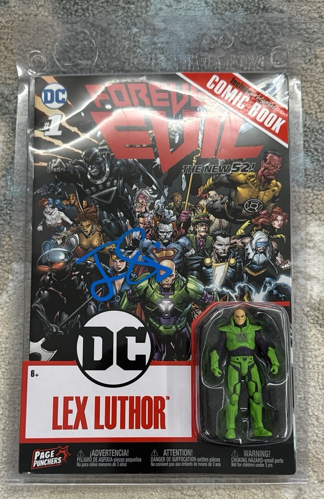 JESSE EISENBERG SIGNED LEX LUTHER ACTION FIGURE - BECKETT COA