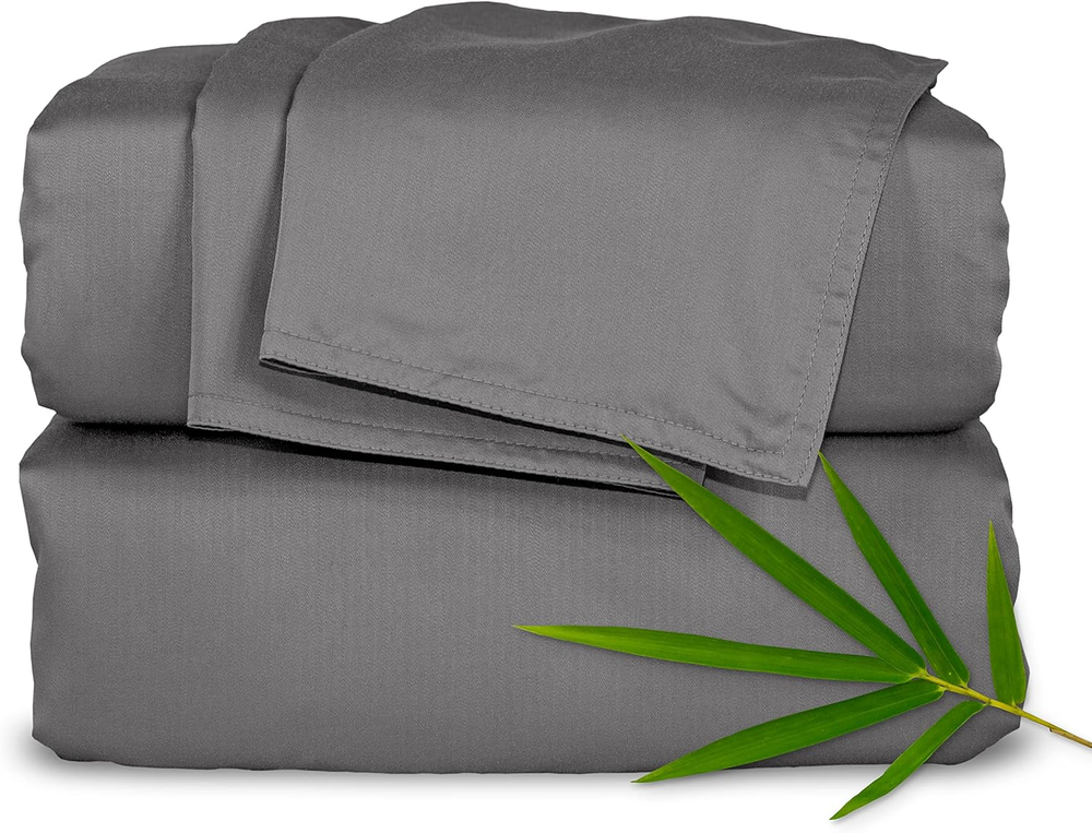 100% Organic Bamboo Viscose Queen Bed Sheet Set