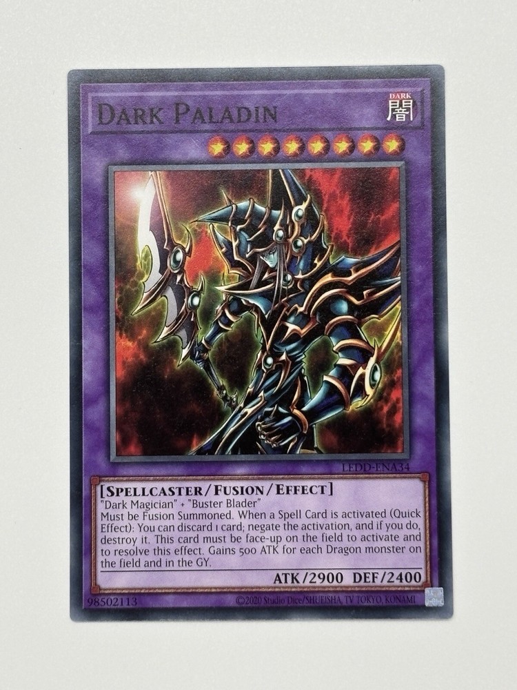 Dark Paladin LEDD-ENA34 Legendary Dragon Decks 1st Edition