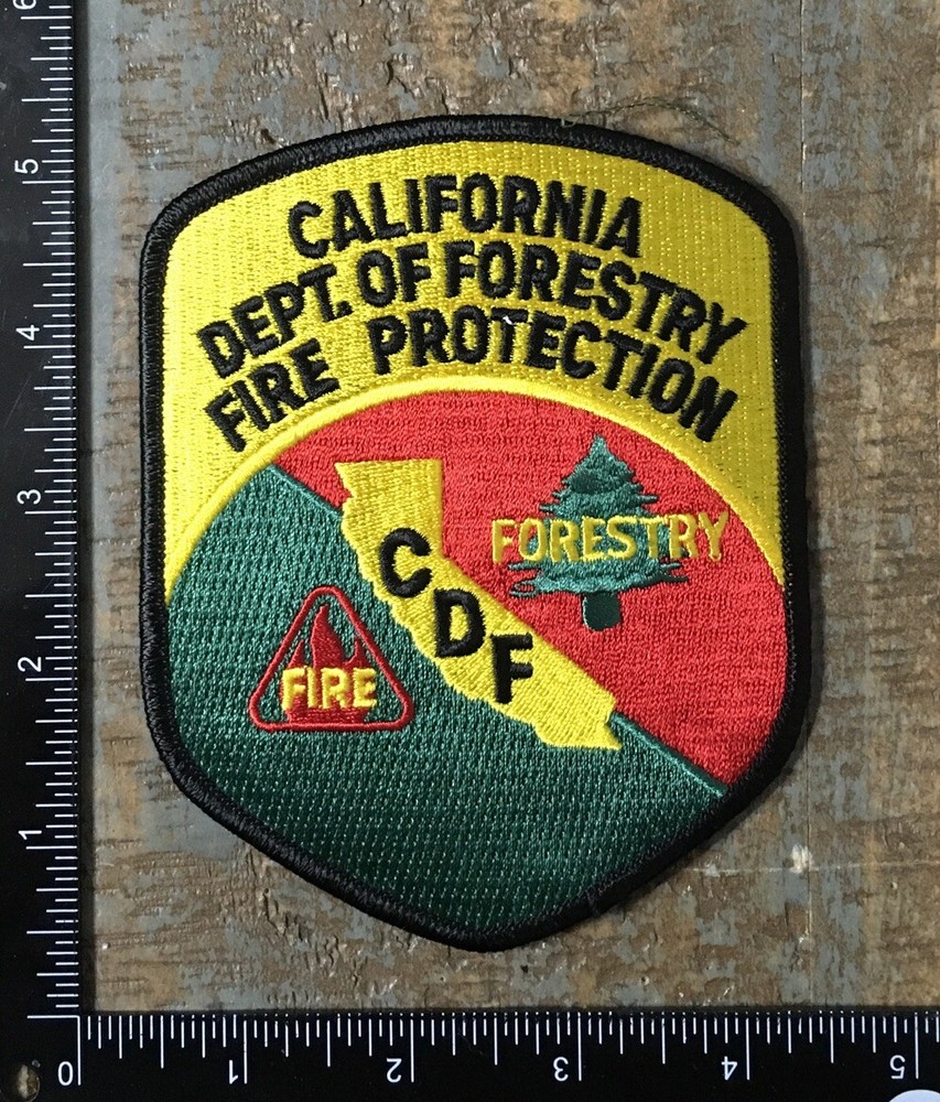 Vintage CDF California Department of Forestry Fire Protection Iron-On Patch