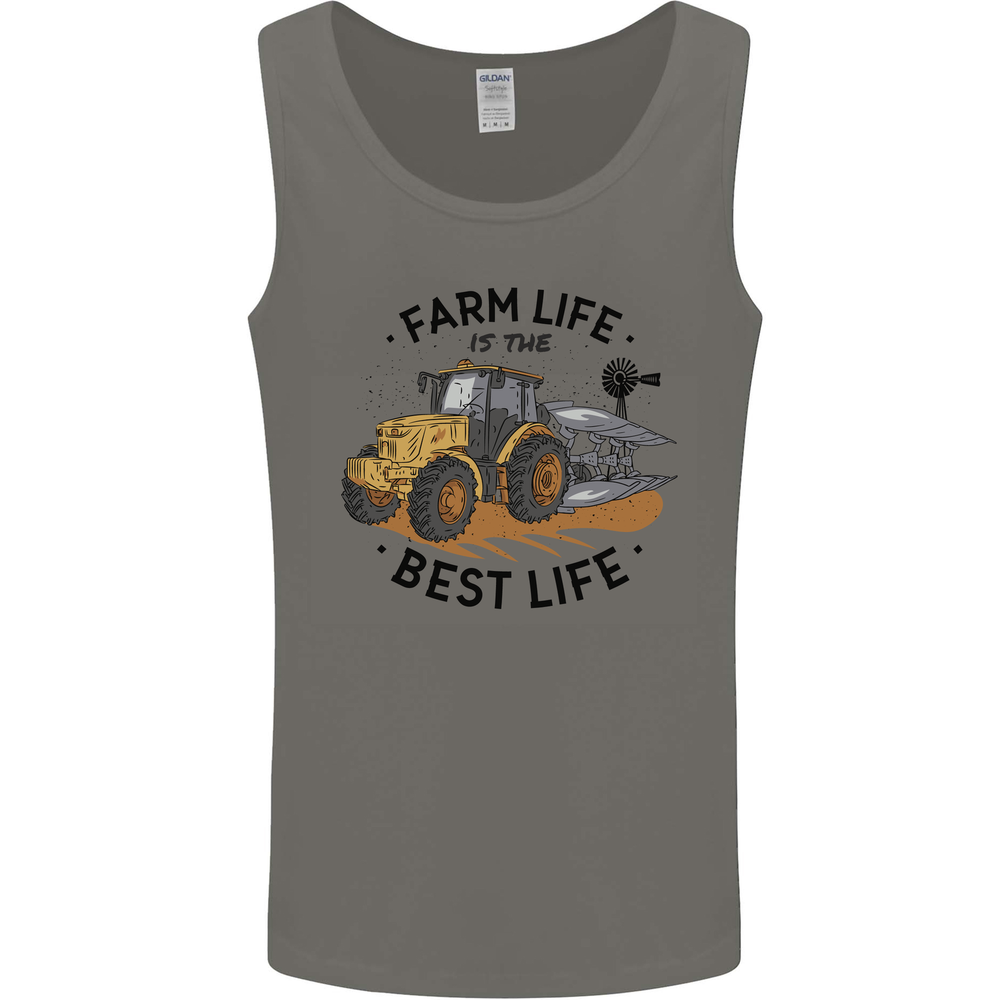 Farm Life is the Best Life Farming Farmer Mens Vest Tank Top