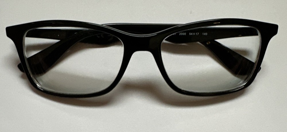 RAY-BAN RB7047 Black 54-17-140 Eyeglasses Frame. Pre-owned. W/ Case!