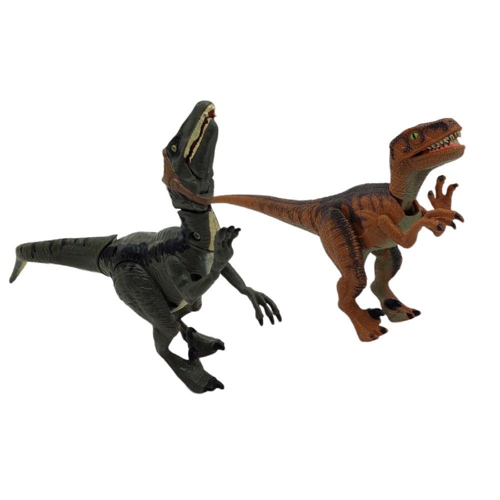 Hasbro Jurassic World Jurassic World Velociraptor Set Of 2 Brown & Green