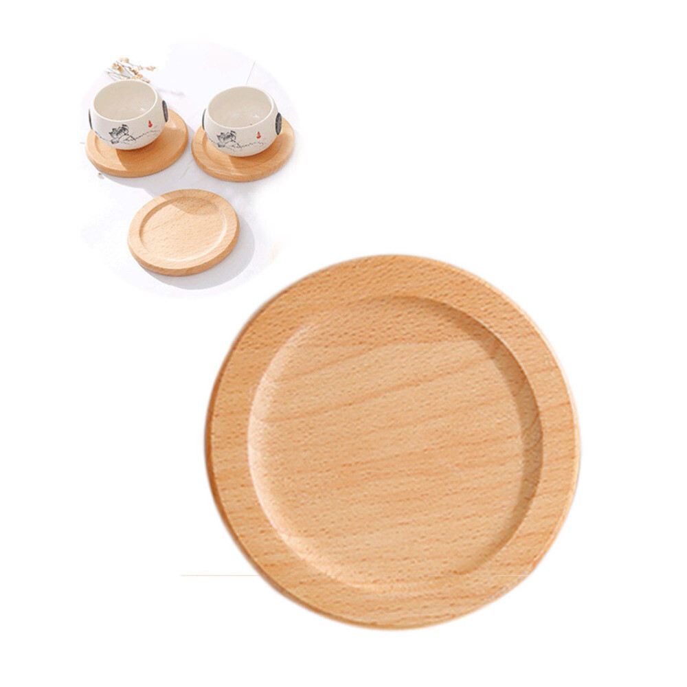 Wooden Cup Mat Heat Resistant Coasters Non Slip Hot Pads Cup Tables Holder US