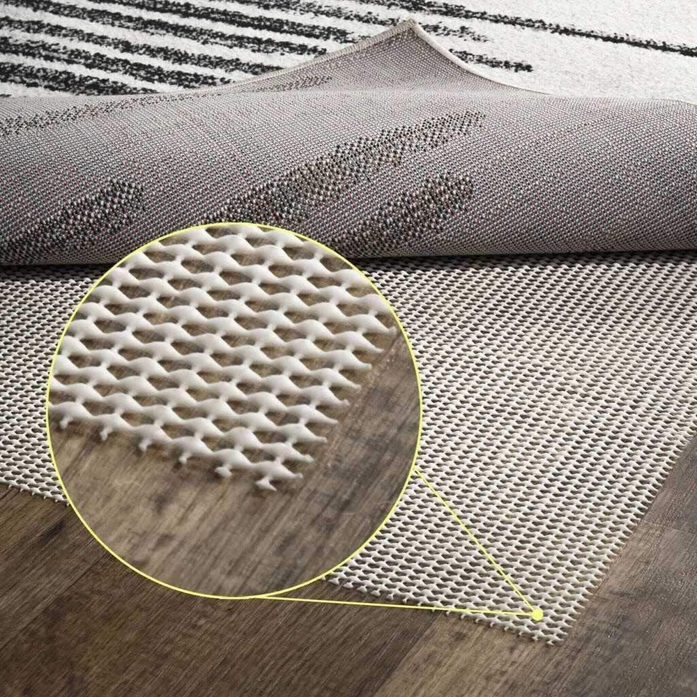 PAD200A-5 Ultra Stop Rug Pad 5 ft. x 8 ft. Area Rug, Solid, Casual, Latex Fre...