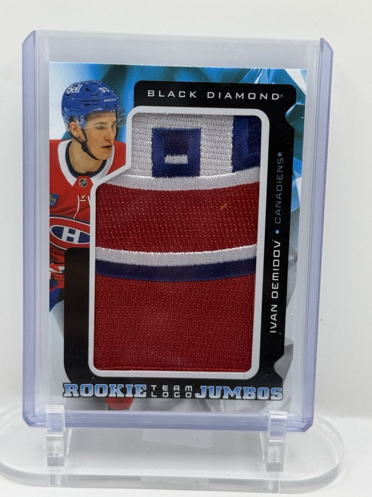 IVAN DEMIDOV 2025-26 UD BLACK DIAMOND ROOKIE TEAM LOGO JUMBO RC PATCH SP #RTL-ID