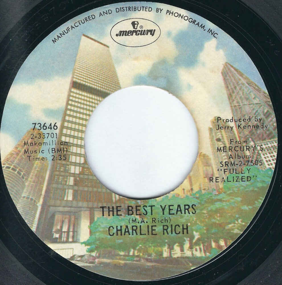 Charlie Rich - The Best Years - Mercury - 73646 - 7