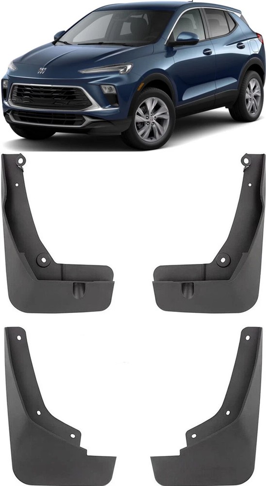 Genuine Front & Rear Splash Guards Mud Flaps For 2020-2024 Buick Encore GX