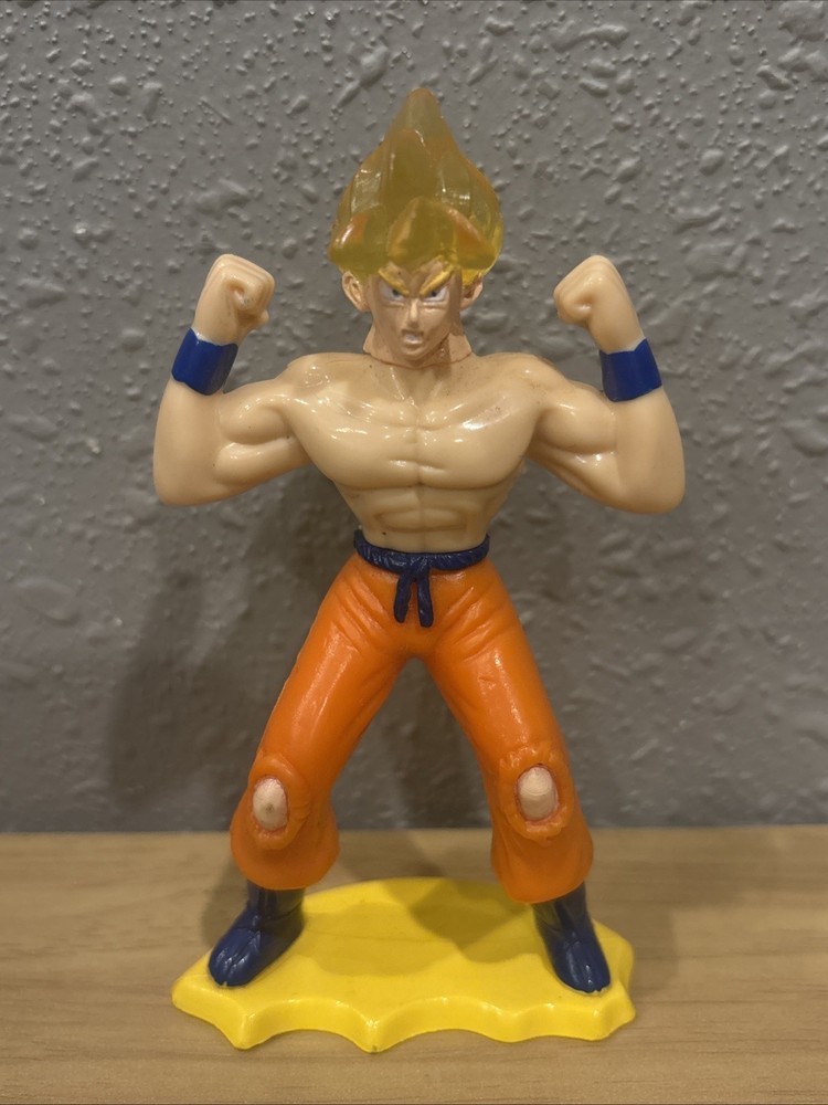 Vintage Dragon Ball Z Light Up Super Saiyan Goku BK Toy 4.5