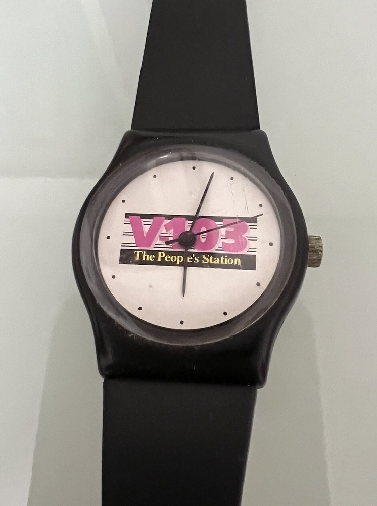 Vintage Watch Radio Station Retro 90s Style V-103 Radio Station For Restoration