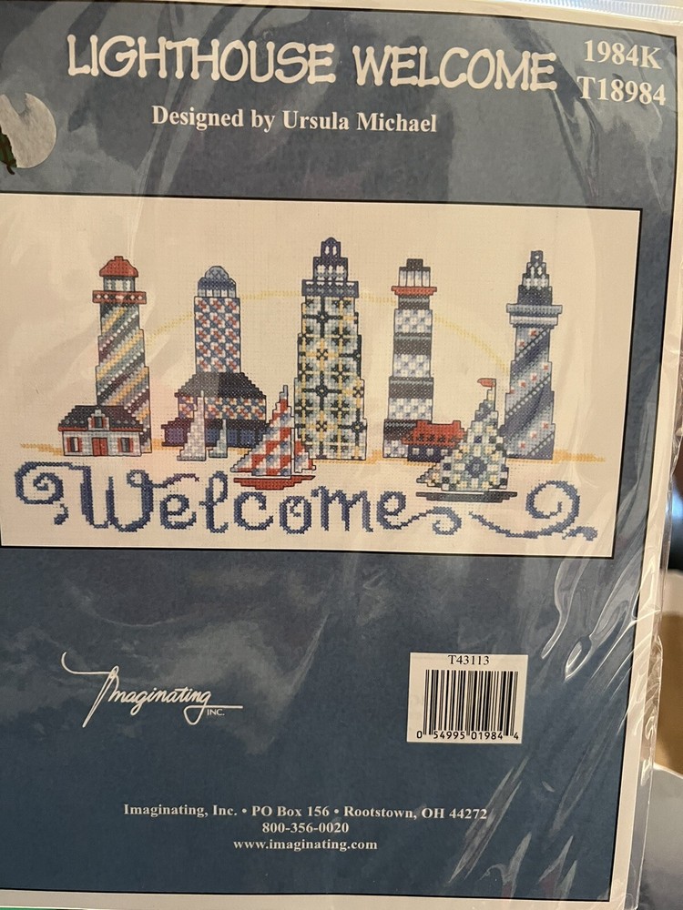 Dimensions Cross Stitch Kit Lighthouse Welcome Ursula Michael Beach New Kit