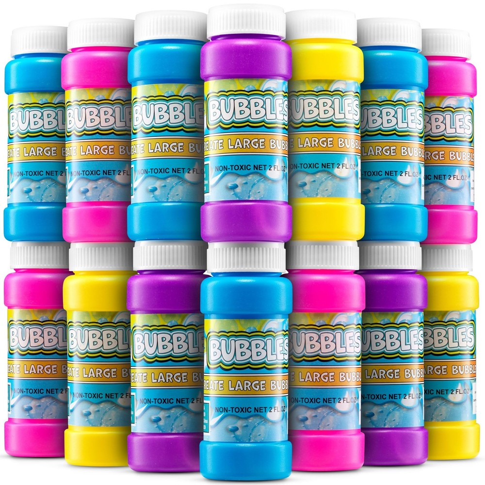 Party Bubbles for Kids - (Bulk Pack of 24) 2-oz Bubbles Bulk Solution with Bu...