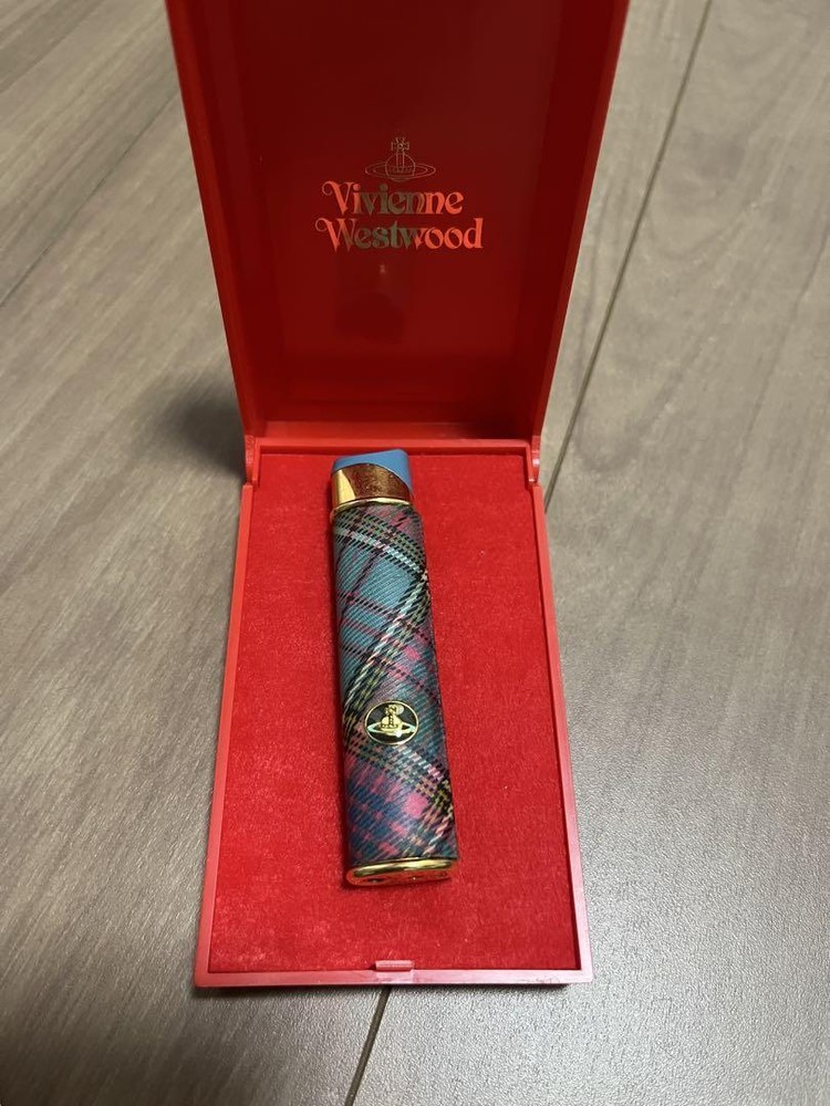 Vivienne Westwood Gas Lighter Blue Mac Tartan