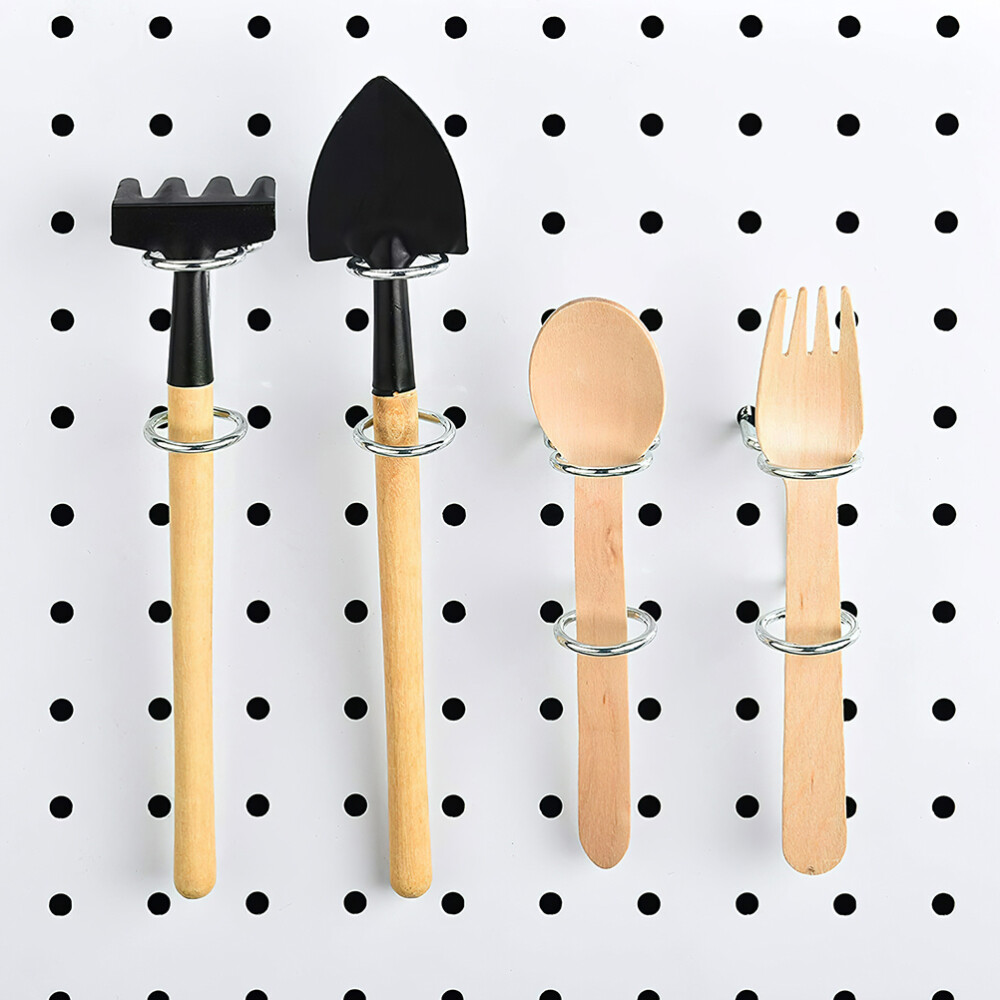 5-Piece Pegboard Tool Organizer Set with Utility Hooks for Pliers & Tools