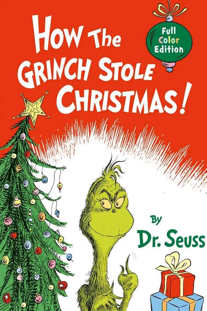 Dr. Seuss How The Grinch Stole Christmas Book Cover Poster, No Frame