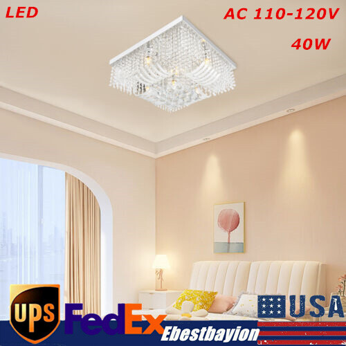 Modern Chandelier Flush Mount LED Ceiling Light 6-Light Pendant Lamp Fixture