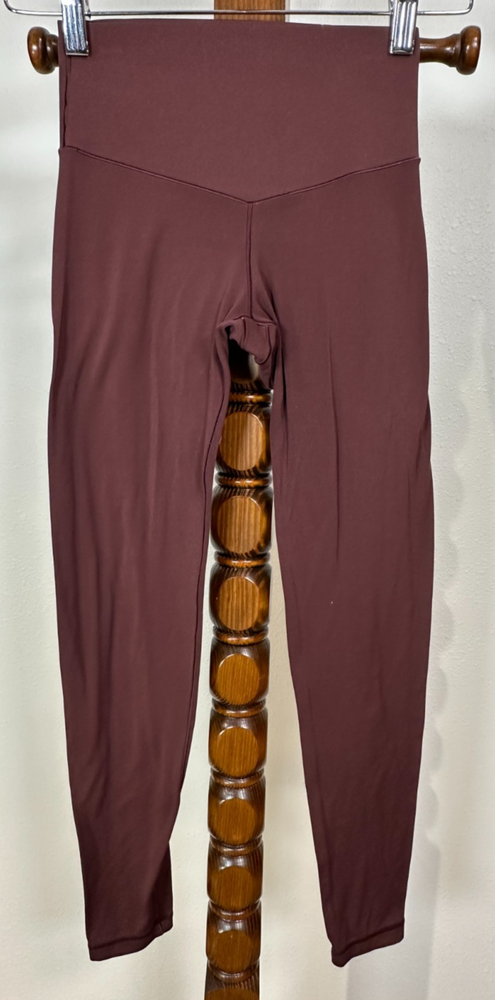 Aerie Real Me Xtra High Rise 7/8 Leggings in Maroon XS Offline Stretchy Comfort