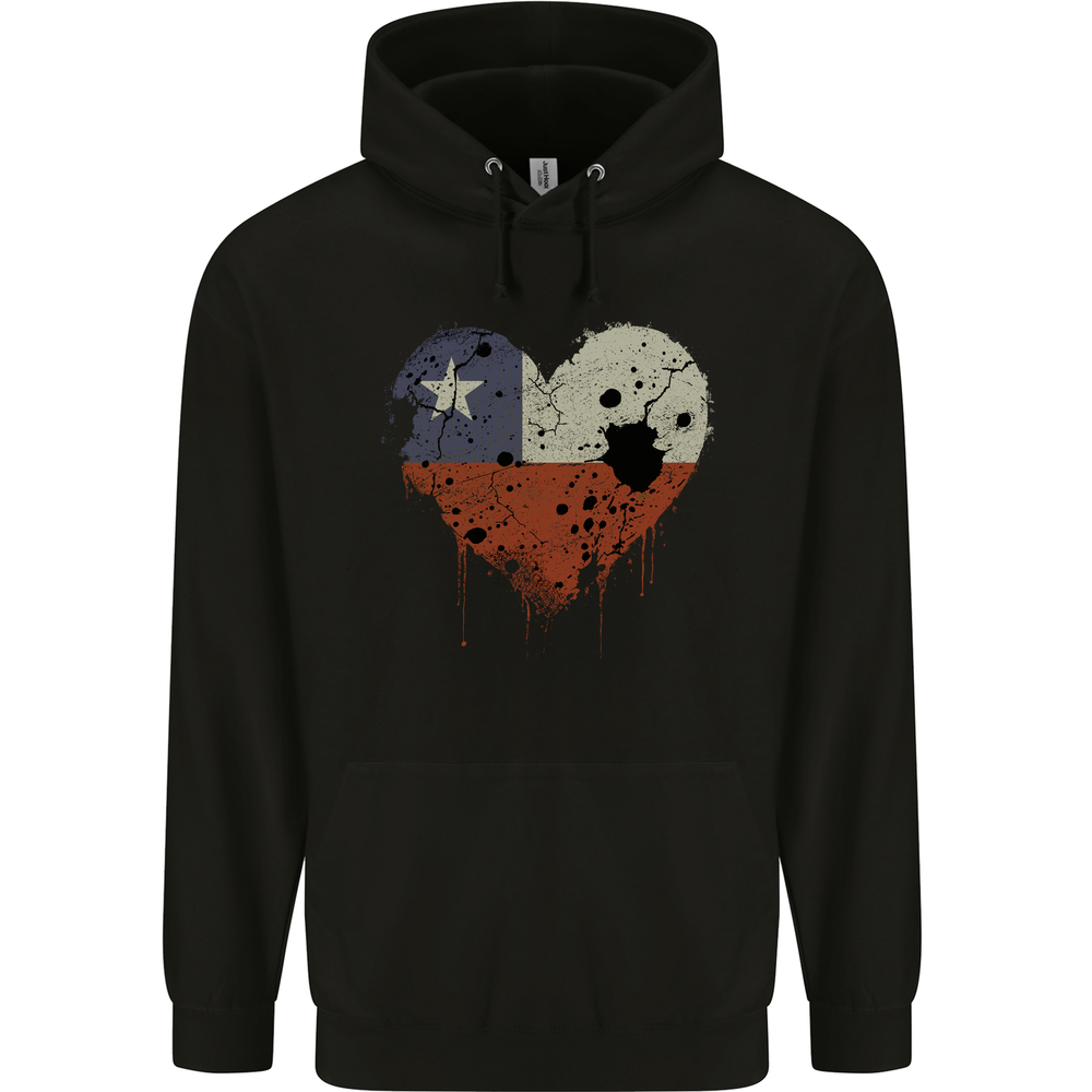Love Chile Flag Chilean Day Football Mens 80% Cotton Hoodie