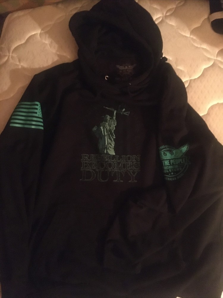 Rebellion Becomes Duty Hoody Adult XL We The People Holsters Clothing Company