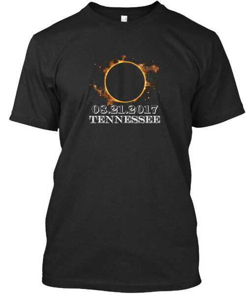 Tennessee Total Solar Eclipse A Premium T-Shirt Made in the USA Size S to 5XL