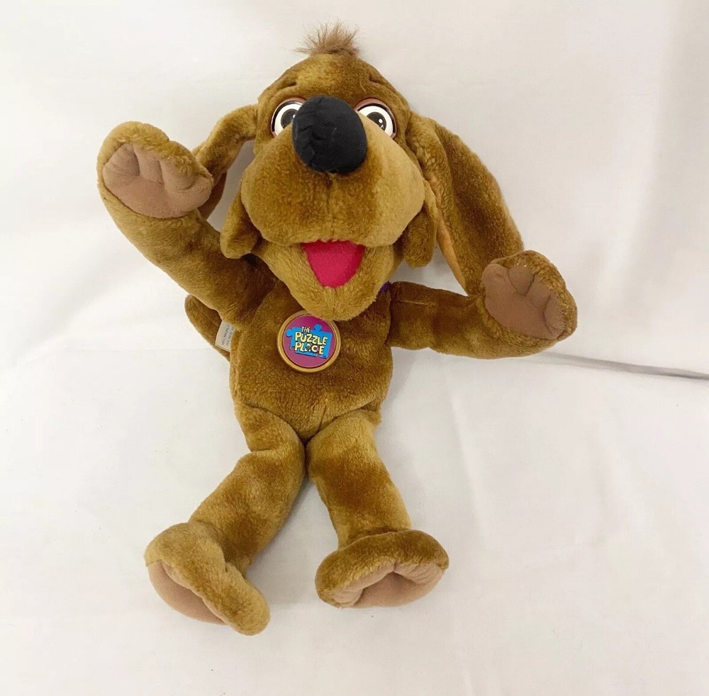 Vintage Fisher-Price The Puzzle Place NUZZLE DOG Plush Stuffed Animal 14” 1994