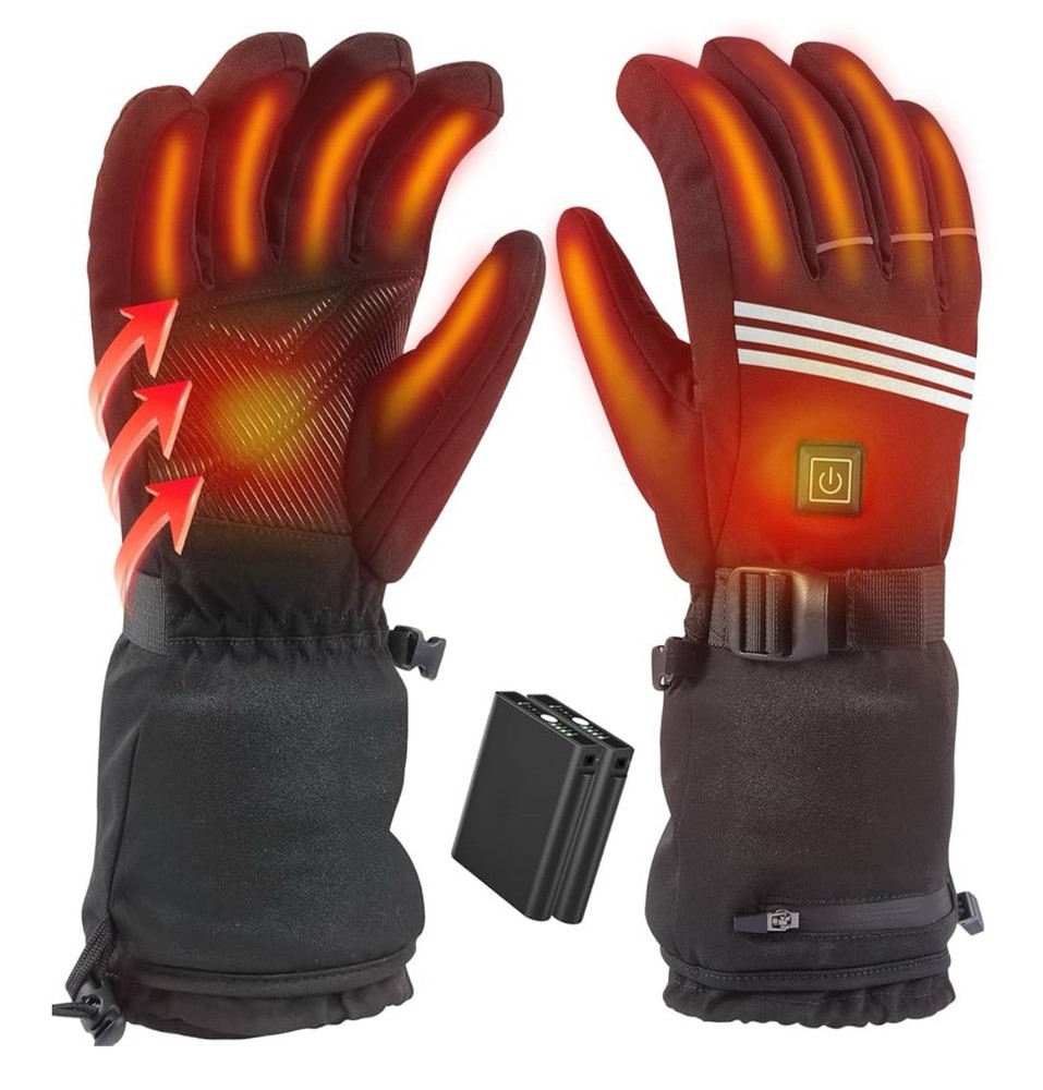 Heated Gloves for Men Women Rechargeable Electric Battery Heated Gloves DDINTTAO