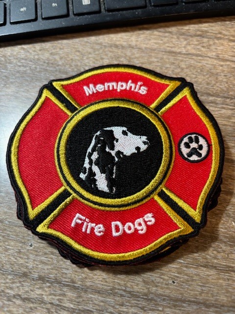 Item MP37 Memphis Fire Dept Patch Memphis Fire Dogs