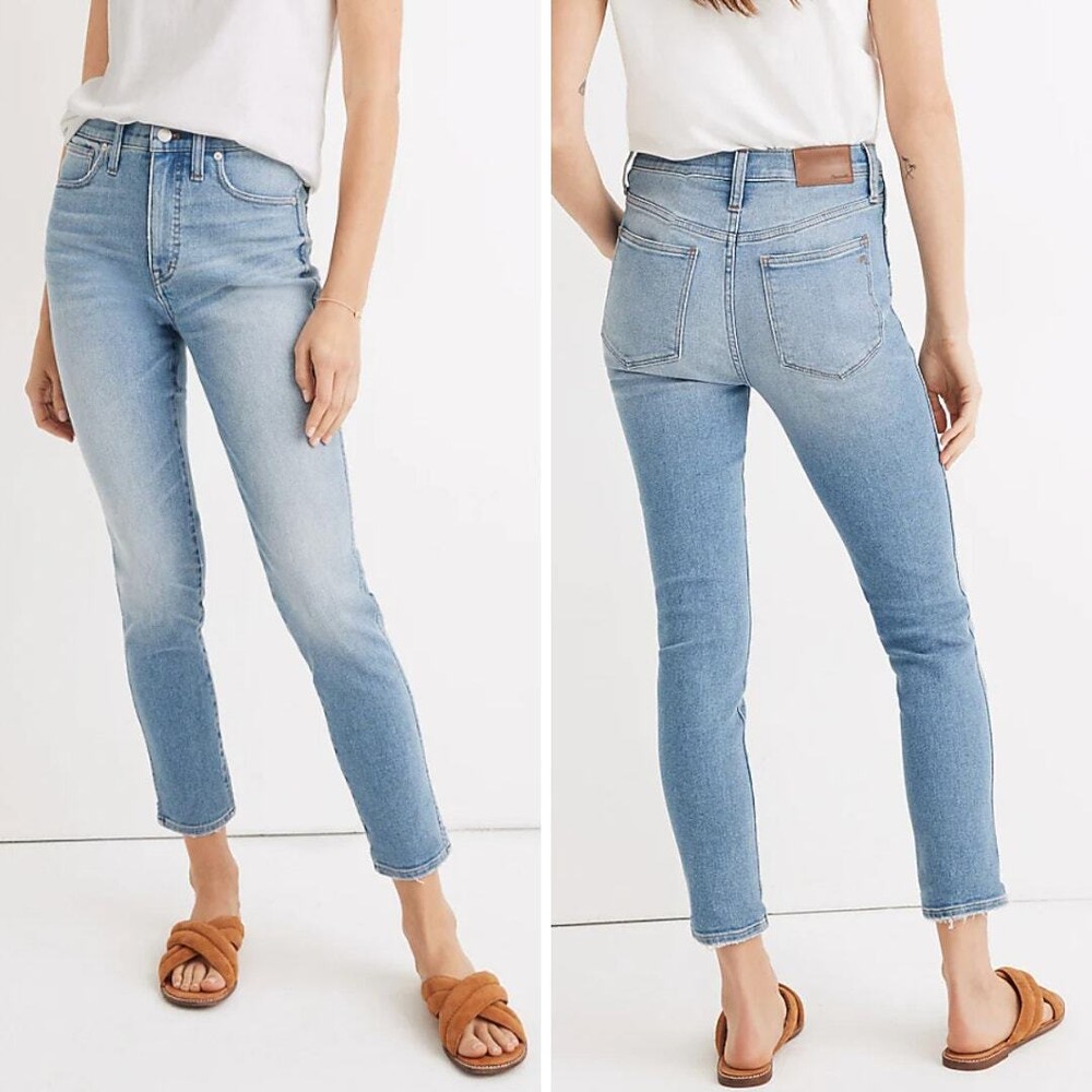 Madewell 10-Inch High-Rise Skinny Crop Jeans in Horne Wash Size 27