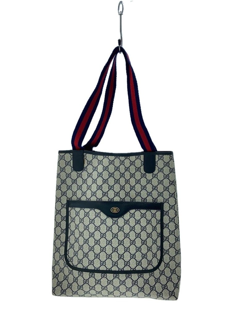 GUCCI GG Plus PVC BEG Pattern Tote Bag Vintage Inspired