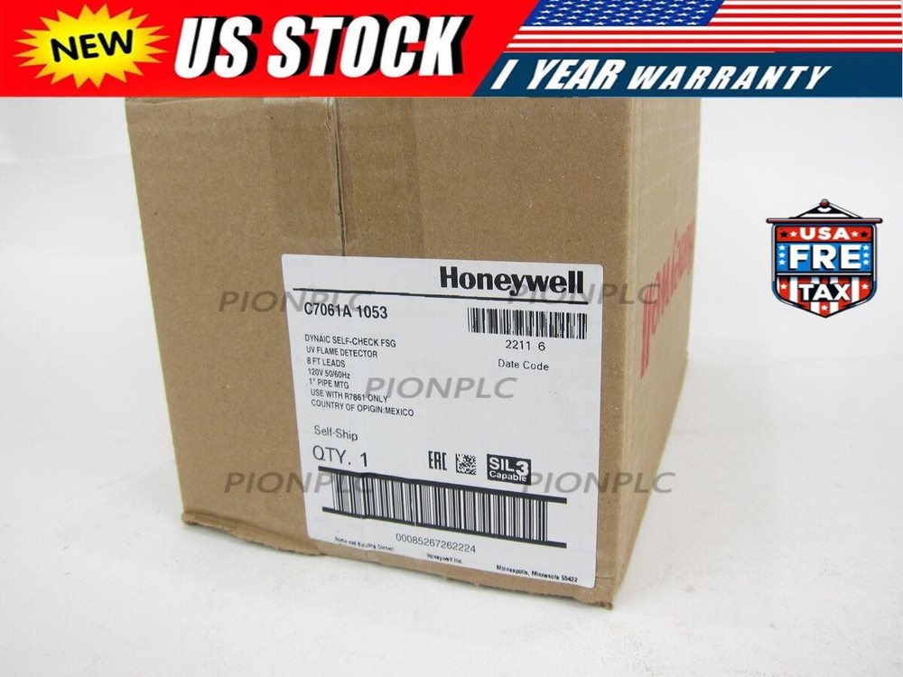 NEW Honeywell C7061A1053 UV Flame Detector Replace C7061A 1053 US Free TAX