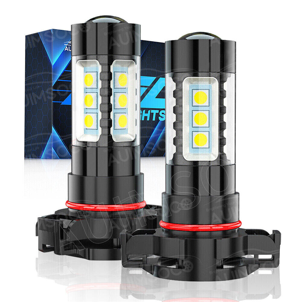 For chevy Suburban 1500 2500 2Pcs 5202 H16 LED Fog Light Drving Bulbs Kit 6000K