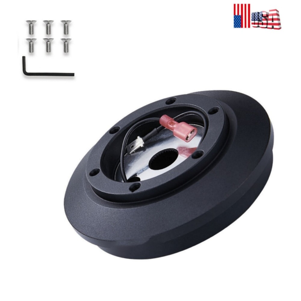 Black Motor Steering Aluminum Wheel Short Hub Adapter Boss Kit For Toyota 121H