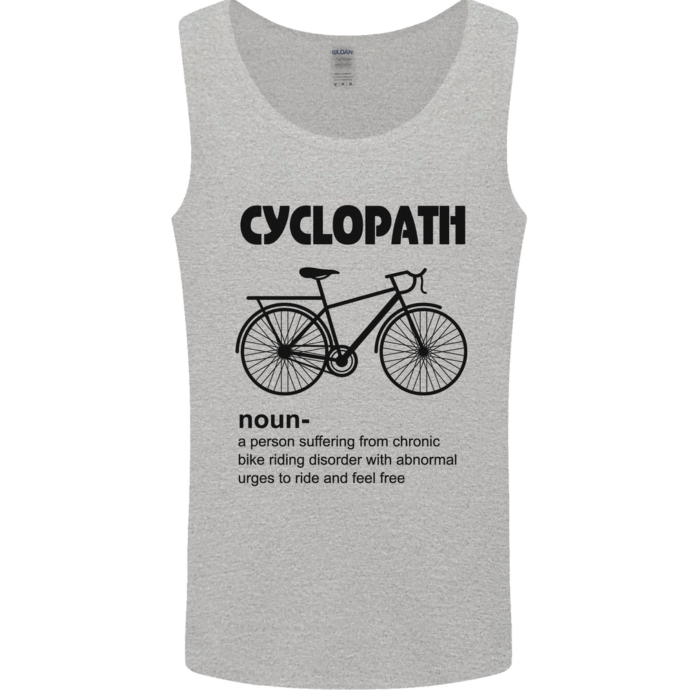 Cyclopath Funny Cycling Cyclist Bicycle Mens Vest Tank Top