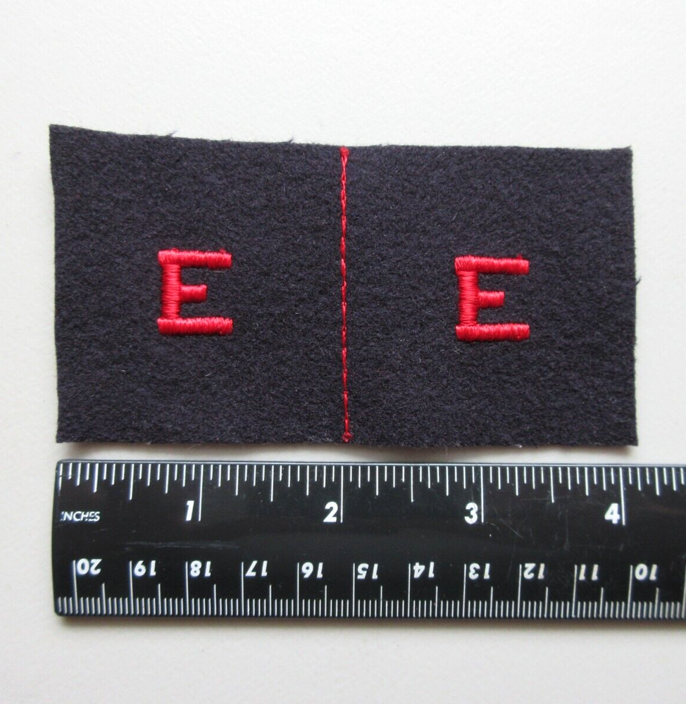 U.S. Navy Battle Efficiency E Award Black Red Rate Insignia Military Patch