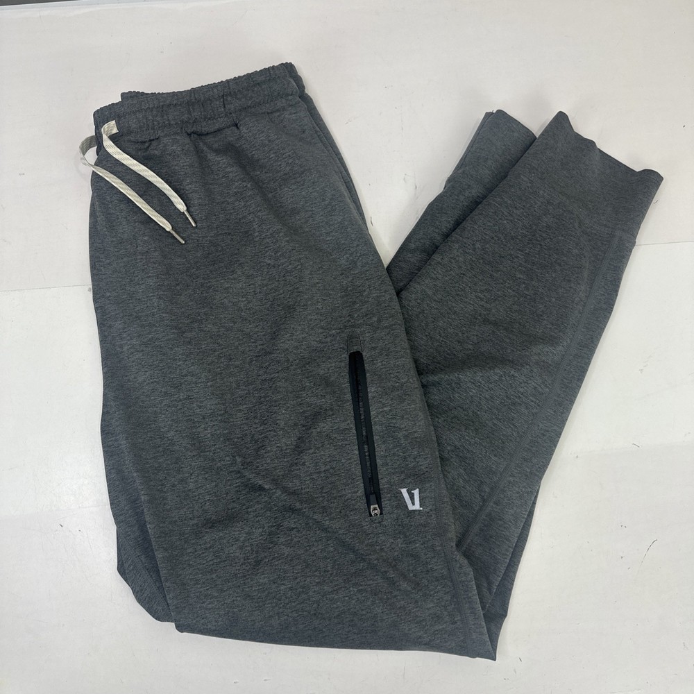 Vuori Mens Sunday Performance Joggers 32x28 Gray Tapered Athleisure Pants