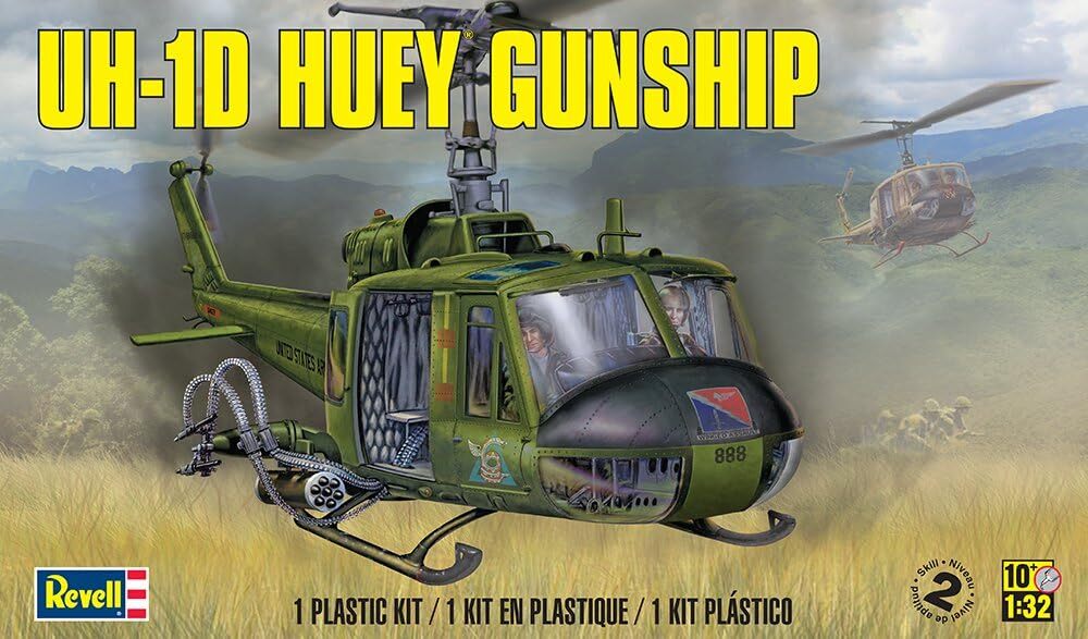 Revell 5536 Bell UH-1D Huey Gunship 1/32 Scale Plastic Model Kit