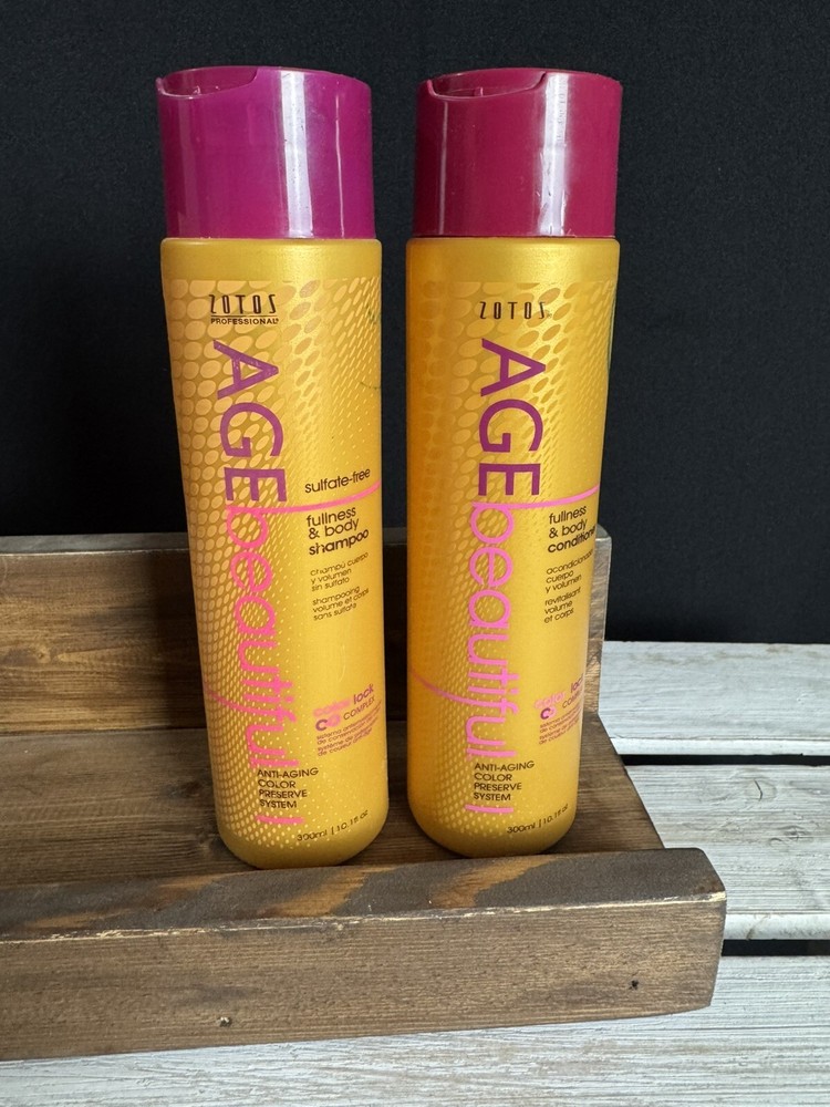 Zotos Age Beautiful Color Protect Shampoo & Conditioner for Vibrant Anti-Age Hair
